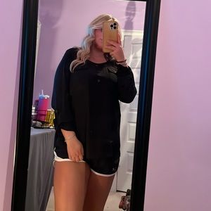 Blu Pepper Button Down Blouss